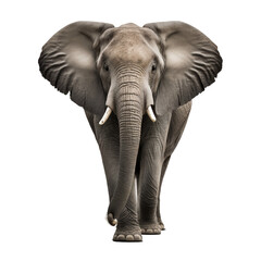 Fototapeta premium Elephant on transparent background, created with generative AI