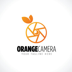 Orange Camera Logo Design