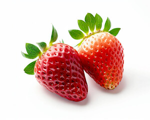 strawberry on white background