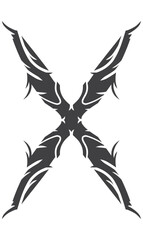 Amazing black and white tattoo design