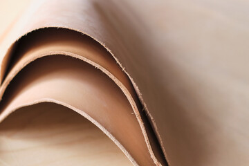 inspiring collection of beige leather pieces in various shades, perfect for a variety of creative projects. DIY projects and crafting ideas using leather