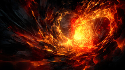 炎上イラスト背景　Generative AI