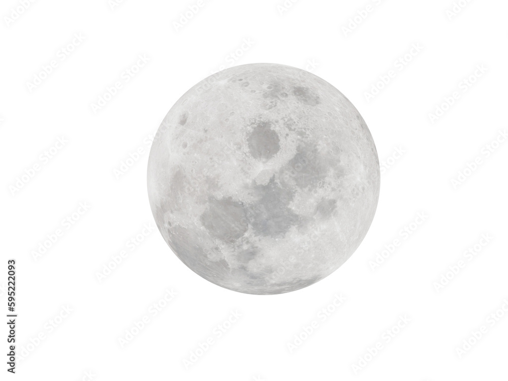 Wall mural the beautiful moon that shines in the night.