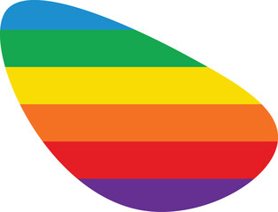 Obraz premium Colorful Rainbow blob abstract organic shape seamless pattern illustration. Trendy primary colored background with multiple colored Blobs.