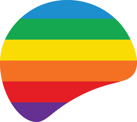 Colorful Rainbow blob abstract organic shape seamless pattern illustration. Trendy primary colored background with multiple colored Blobs.