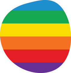 Colorful Rainbow blob abstract organic shape seamless pattern illustration. Trendy primary colored background with multiple colored Blobs.