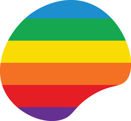 Colorful Rainbow blob abstract organic shape seamless pattern illustration. Trendy primary colored background with multiple colored Blobs.