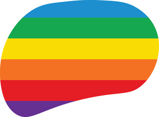 Colorful Rainbow blob abstract organic shape seamless pattern illustration. Trendy primary colored background with multiple colored Blobs.