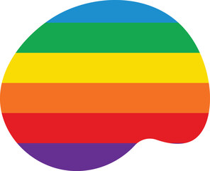 Colorful Rainbow blob abstract organic shape seamless pattern illustration. Trendy primary colored background with multiple colored Blobs.