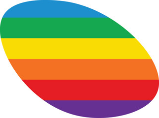 Colorful Rainbow blob abstract organic shape seamless pattern illustration. Trendy primary colored background with multiple colored Blobs.