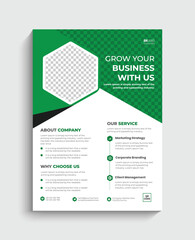 Corporate business flyer design template