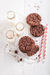 Homemade brown cookies as a popular snack.