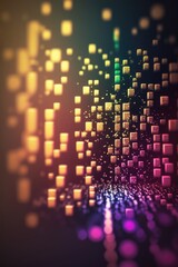 Obraz premium Abstract technology wallpaper deaign, made with generative ai