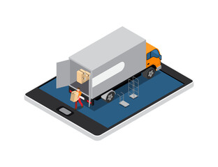 Ecommerce Isometric Concept