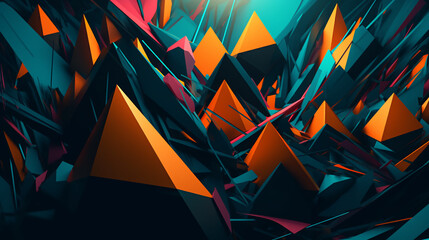 Abstract pyramid background