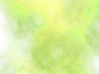 Fototapeta na wymiar Green,yelloe two-tone smoke on a transparent background, used for graphic elements or photo editing.