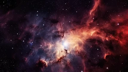 Foto op Aluminium Galaxy and universe light. Galaxies sky in space Planets and stars beauty of space exploration © aporn