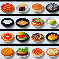 set isolated on white