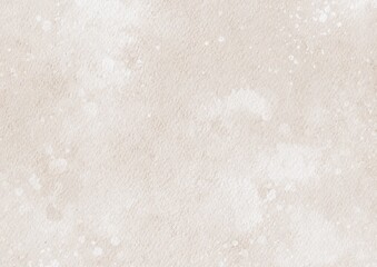 Abstract beige painted watercolor paper background texture, digital painted for template