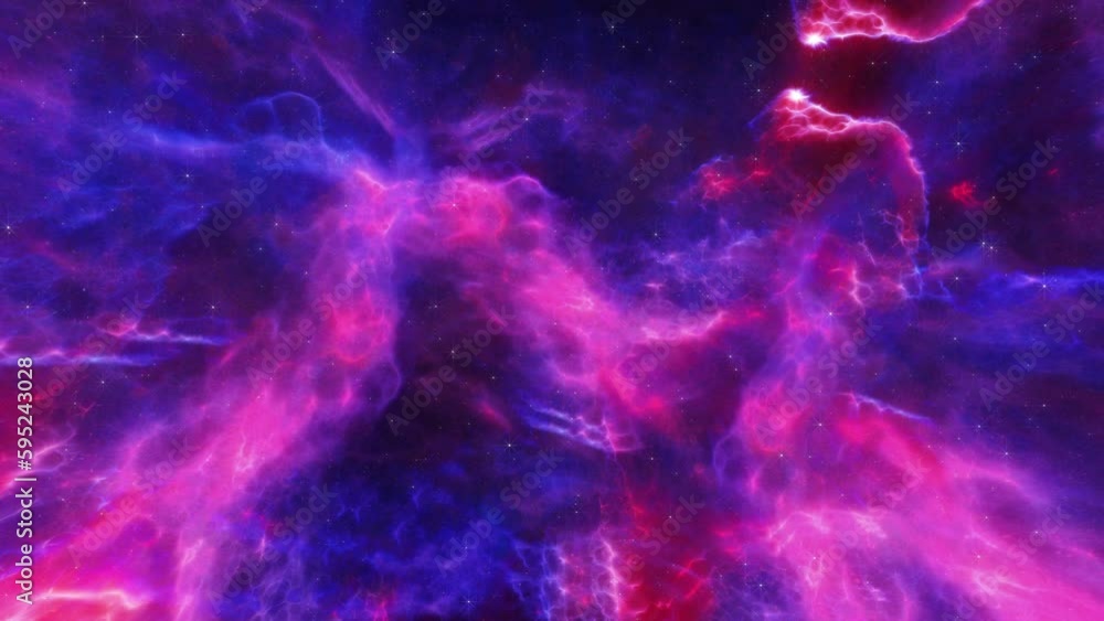 Wall mural nebula with universe space background.
