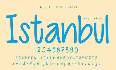 Istanbul font. Elegant alphabet letters font and number. Classic Copper Lettering Minimal Fashion Designs. Typography fonts regular uppercase and lowercase. vector illustration