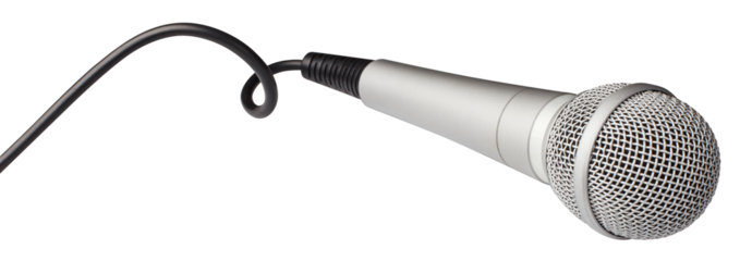 Wired microphone cut out