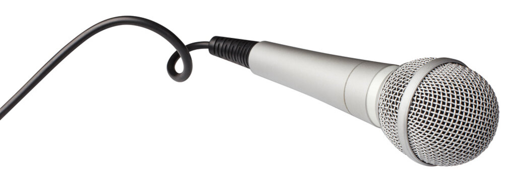 Wired microphone cut out