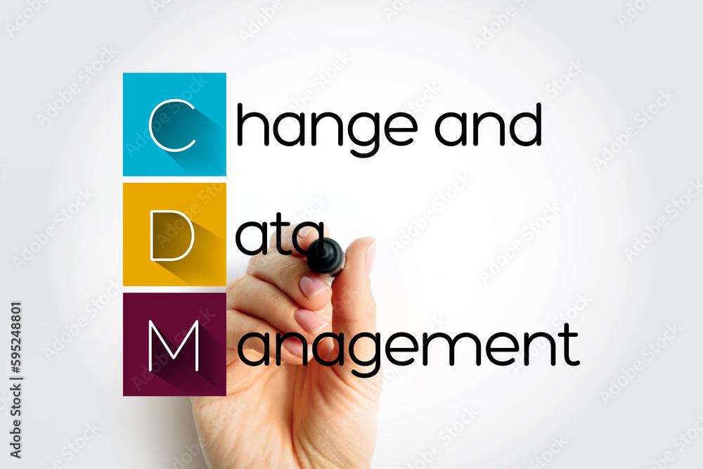 Poster cdm change and data management - helps solve business issues by aligning both people and processes t