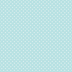 Blue Polka Dot Seamless Pattern Background	