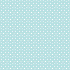Fototapeta premium Blue Polka Dot Seamless Pattern Background 