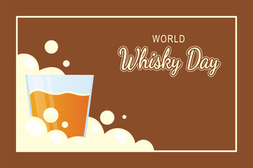 World Whisky Day background.