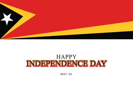 East Timor Independence Day background. - Powered by Adobe