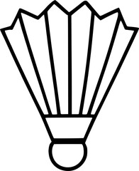 shuttlecock icon vector symbol design illustration