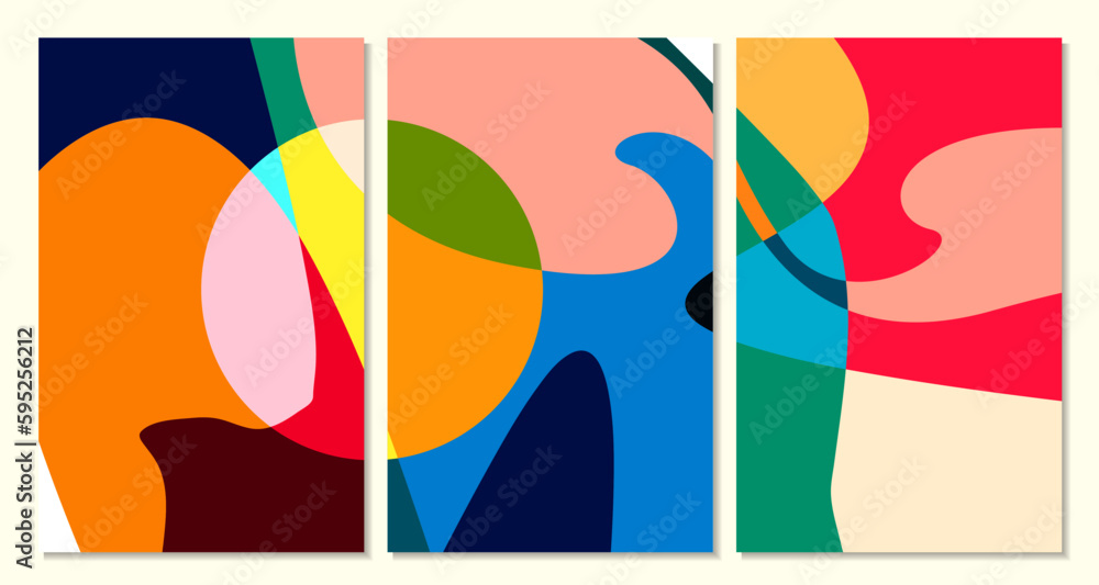 Poster vector colorful abstract fluid and curve background for summer banner