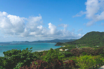 玉取崎展望台からの眺め（沖縄県・石垣島）
