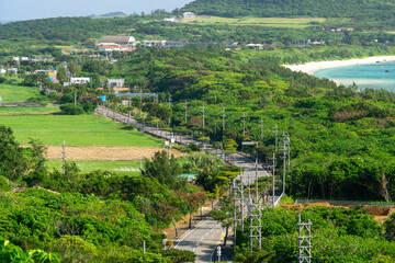 石垣島の道（玉取崎展望台からの風景）