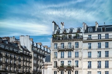Fototapeta na wymiar Paris, ancient buildings