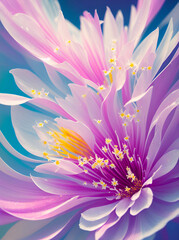 Obraz premium Magic flowers background. AI generated illustration
