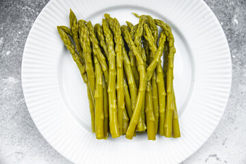 asparagus green bean healthy meal food snack on the table copy space food background rustic top view 