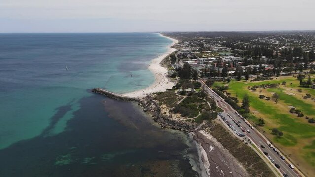 Summers day heading north towards cottesloe beach
