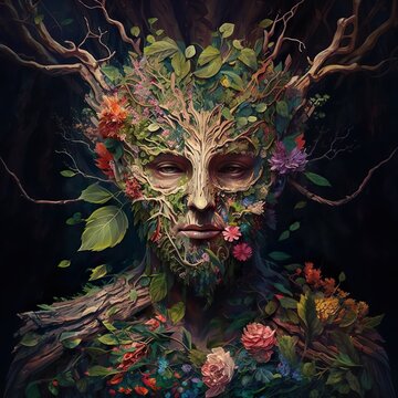 M&auml;nnliche Gestalt im Einklang mit der Natur