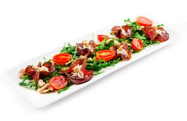 Carpaccio of the dried salty beef