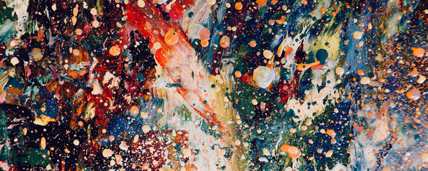 Colorful abstract background wallpaper. Modern motif visual art. Mixtures of oil paint. Trendy hand painting canvas. Wall decor and Wall art prints Idea. 3D Texture. Art object	
