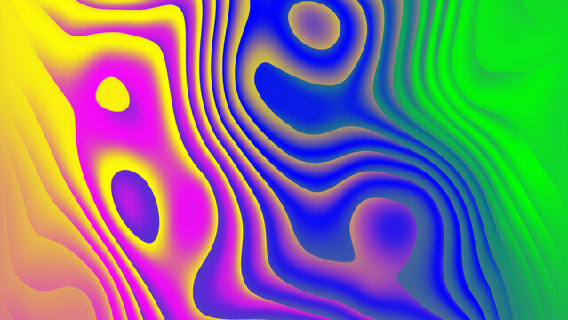 Creative background liquid gradient 8K in multi colors combination. Abstract vivid animated rainbow funny backdrop . Vibrant fluid bright colorful wallpaper