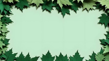 Background with Floral Border