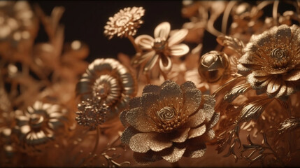 Obraz na płótnie Canvas Celebrations : A Luxurious Floral Collection for Your Dream Wedding - AI