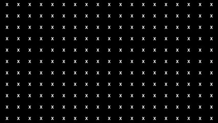 repeating letter X background black and white 