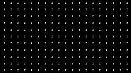 repeating letter z background black and white 