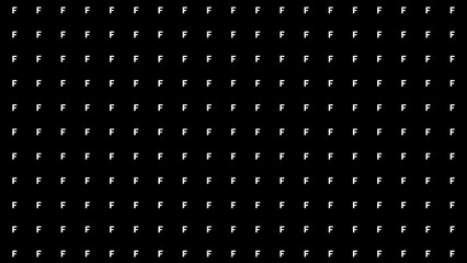 repeating letter F background black and white 