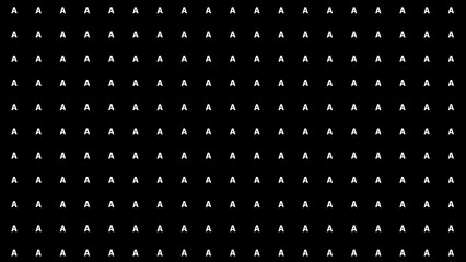 repeating letter A background black and white 